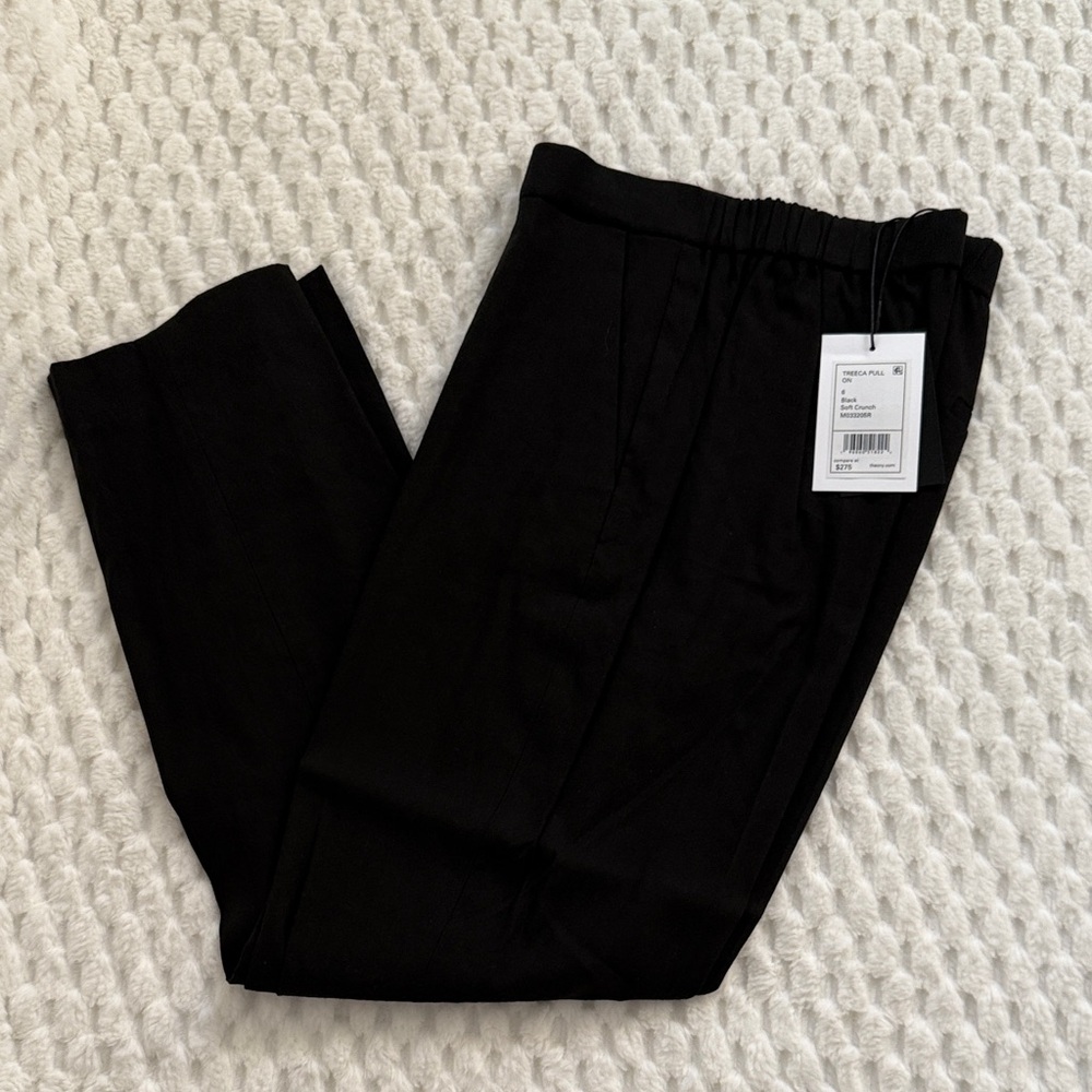 Theory Treeca Linen Pant Slim Crop-Size 6-Authentic-NWT